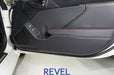 Revel GT Design Carbon Style Door Scuff Protector Set w/ Red Stitch 2022-2024 BRZ / 2022-2024 GR86 - 1TR5GDCS01R - Subimods.com
