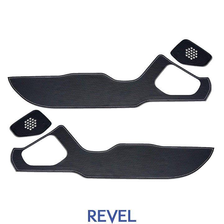 GT  boards プロテクターセット Mサイズ　新品 Revel GT Design Carbon Style Door Scuff Protector Set w/ SIlver