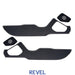 Revel GT Design Carbon Style Door Scuff Protector Set w/ SIlver Stitch 2022-2024 BRZ / 2022-2024 GR86 - 1TR5GDCS01S - Subimods.com