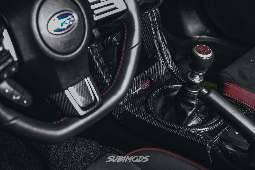 Revel GT Dry Carbon Shifter Panel Cover 2015-2021 STI - 1TR4GT0AS20 - Subimods.com