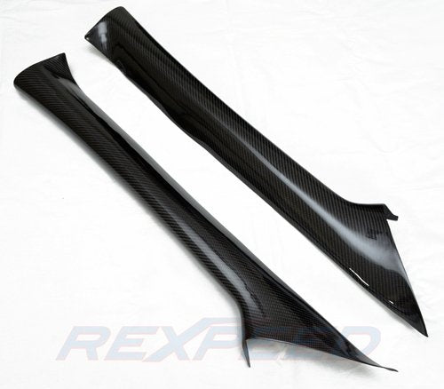 Rexpeed Carbon A Pillar Covers 2015-2021 WRX / 2015-2021 STI - Subimods.com