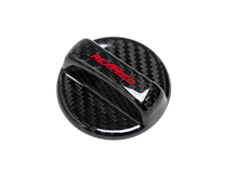 Rexpeed Carbon Fiber Fuel Cap Cover 2022-2024 BRZ / 2022-2024 GR86 - FR51 - Subimods.com