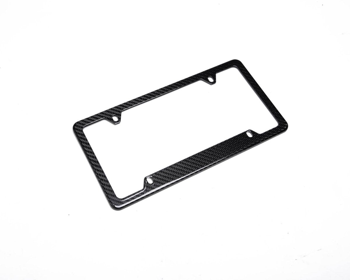 Rexpeed Carbon Fiber USDM License Plate Frame 4 Hole Style Most