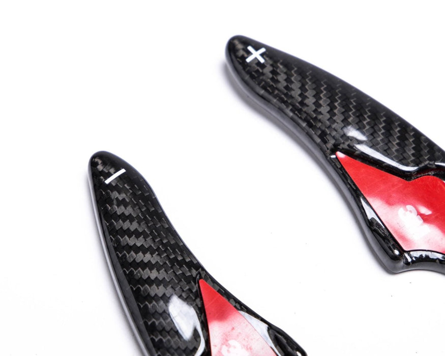 Rexpeed Gloss Carbon Fiber Automatic Transmission Shifter Paddle Extensions 2022-2024 BRZ / 2022-2024 GR86 - FR59 - Subimods.com