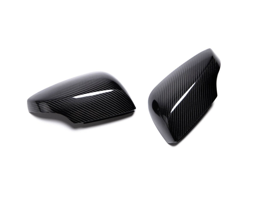 Rexpeed Gloss Carbon Full Replacement Upper Mirror Covers w/ Turn Signal Cut Out 2015-2021 WRX / 2015-2021 STI - G11F - Subimods.com