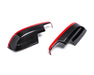 Rexpeed Gloss Carbon Lower Mirror Covers w/ Red Line 2015-2021 WRX / 2015-2021 STI - G30R - Subimods.com