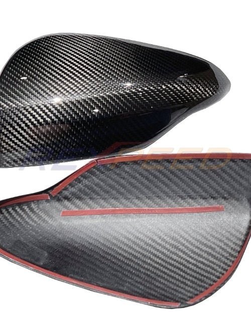 Rexpeed Gloss Carbon Upper Mirror Covers 2022-2024 WRX - G66 - Subimods.com