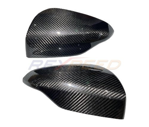 Rexpeed Gloss Carbon Upper Mirror Covers 2022-2024 WRX - G66 - Subimods.com