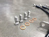 Rotora Stainless Steel Rear Brake Lines 2008-2021 WRX w/ Manual E-Brake - L.47326 - Subimods.com