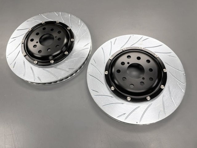 Rotora Street Challenge Slotted Front Rotors STI WRX TR — Subimods.com