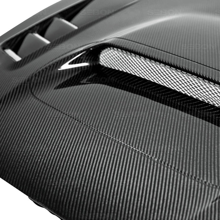 Seibon CW-Style Carbon Fiber Hood 2015-2021 WRX / 2015-2021 STI - HD15SBIMP-CW - Subimods.com