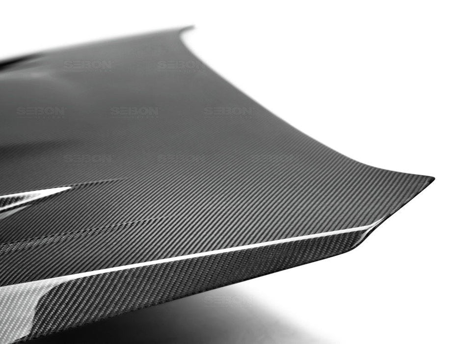 Seibon CW-Style Carbon Fiber Hood 2015-2021 WRX / 2015-2021 STI - HD15SBIMP-CW - Subimods.com