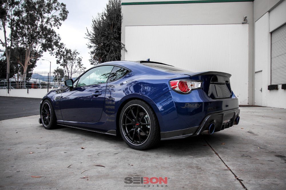 Seibon KC-Style Carbon Fiber Rear Lip 2013-2021 BRZ - RL1213SCNFRS-KC - Subimods.com