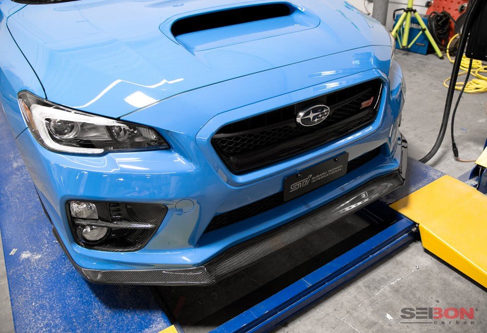 Seibon MB1-Style Carbon Fiber Front Lip 2015-2017 WRX / 2015-2017 STI - FL15SBIMP-MB1 - Subimods.com