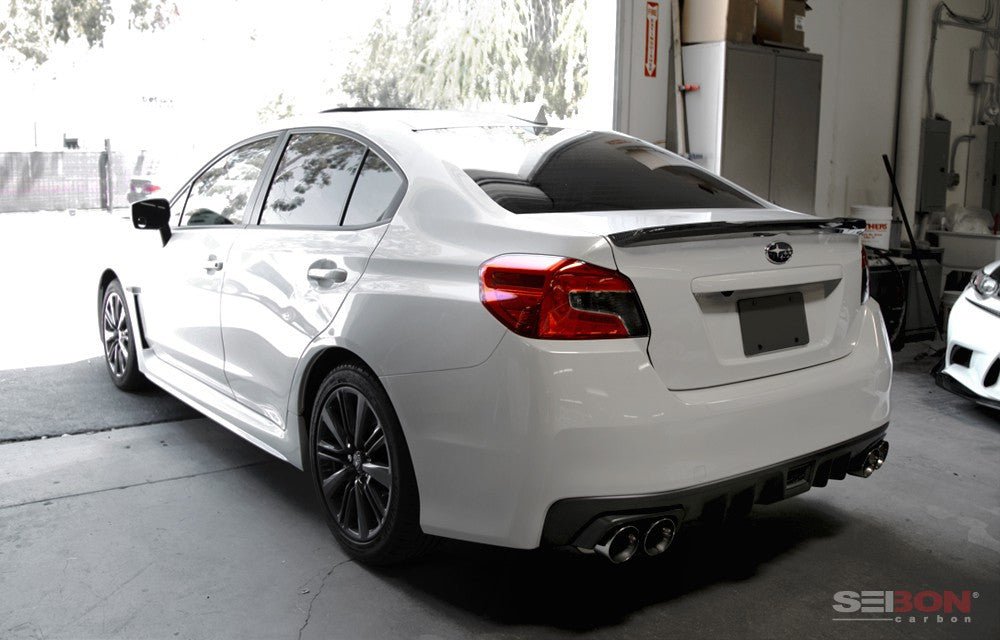 Seibon OEM-Style Carbon Fiber Rear Spoiler 2015-2021 WRX / 2015-2021 STI - RS15SBIMP-OE - Subimods.com