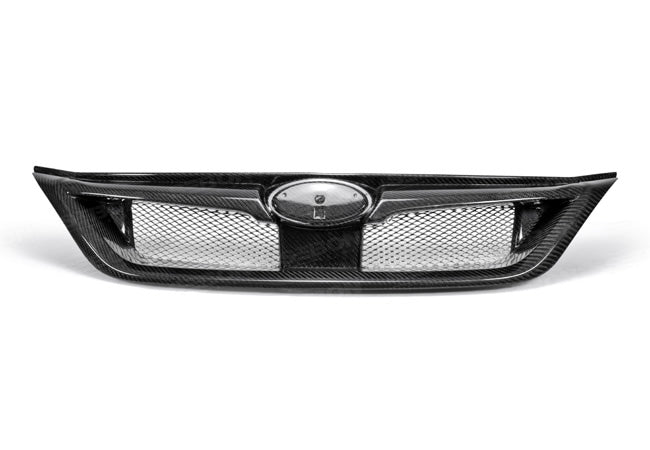 Seibon STI-Style Carbon Fiber Front Grille 2011-2014 WRX / 2011-2014 STI - FG0809SBIMP4D-STI - Subimods.com