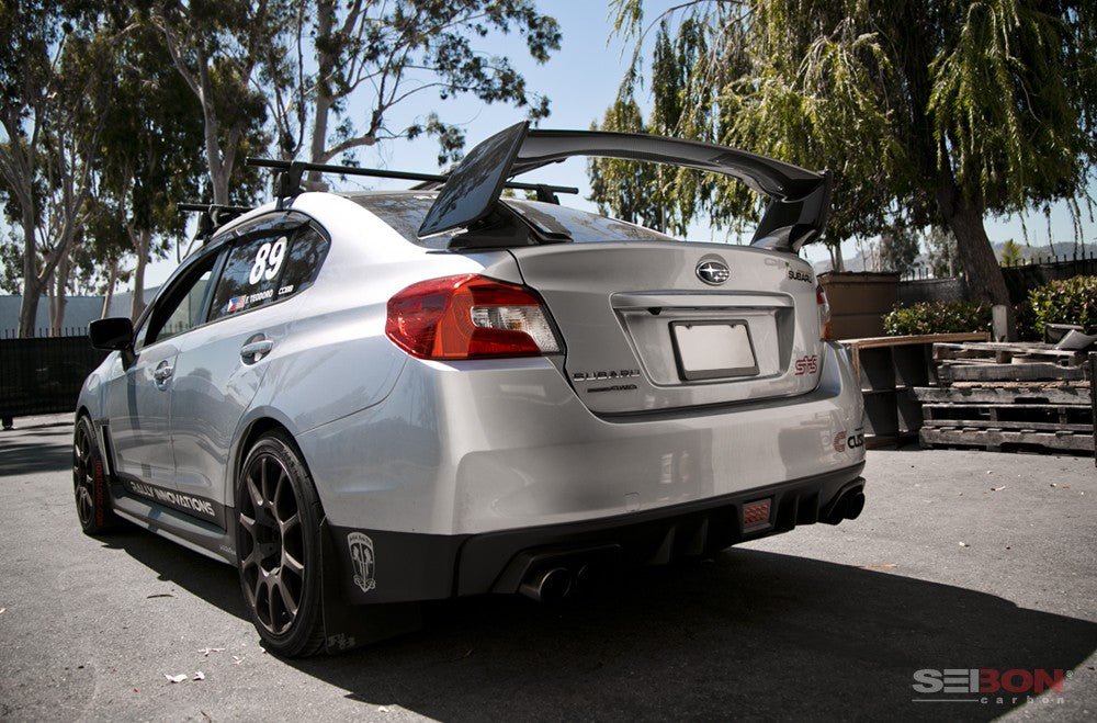 Seibon STI-Style Carbon Fiber Rear Spoiler 2015-2021 WRX / 2015-2021 STI - RS15SBIMP-STI - Subimods.com