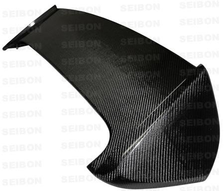 Seibon STI-Style Carbon Fiber Rear Spoiler (w/ LED) 2008-2014 WRX Hatch / 2008-2014 STI Hatch - RS0809SBIMP-STI-LED - Subimods.com