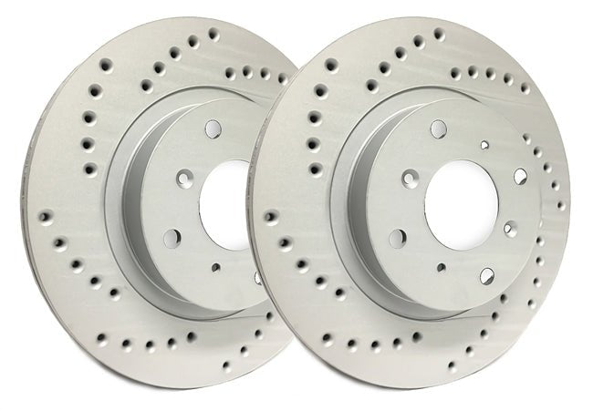 SP Performance Cross Drilled Front Rotor Pair 2004 STI - C47-409 - Subimods.com