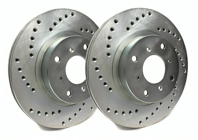 SP Performance Cross Drilled Front Rotor Pair 2004 STI - C47-409-P - Subimods.com