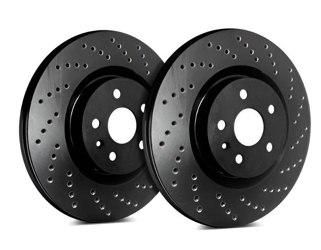 SP Performance Cross Drilled Rear Rotor Pair 2008-2017 STI - C47-920-BP - Subimods.com