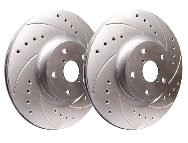 SP Performance Drilled and Slotted Front Rotor Pair 2004 STI - F47-409-P - Subimods.com