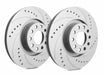 SP Performance Drilled and Slotted Front Rotor Pair 2005-2017 STI - F47-405 - Subimods.com