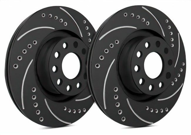 SP Performance Drilled and Slotted Front Rotor Pair 2005-2017 STI - F47-405-BP - Subimods.com