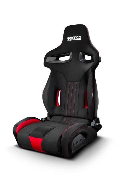 Sparco Black and Red R333 Reclining Bucket Seat - 009011NRRS - Subimods.com