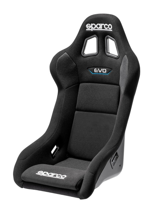 Sparco EVO QRT Fixed Back Racing Seat Black - 008007RNR - Subimods.com