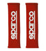 Sparco Harness Belt Pads GT Series 2 Inch Alacantara Red - 01090R3RS - Subimods.com