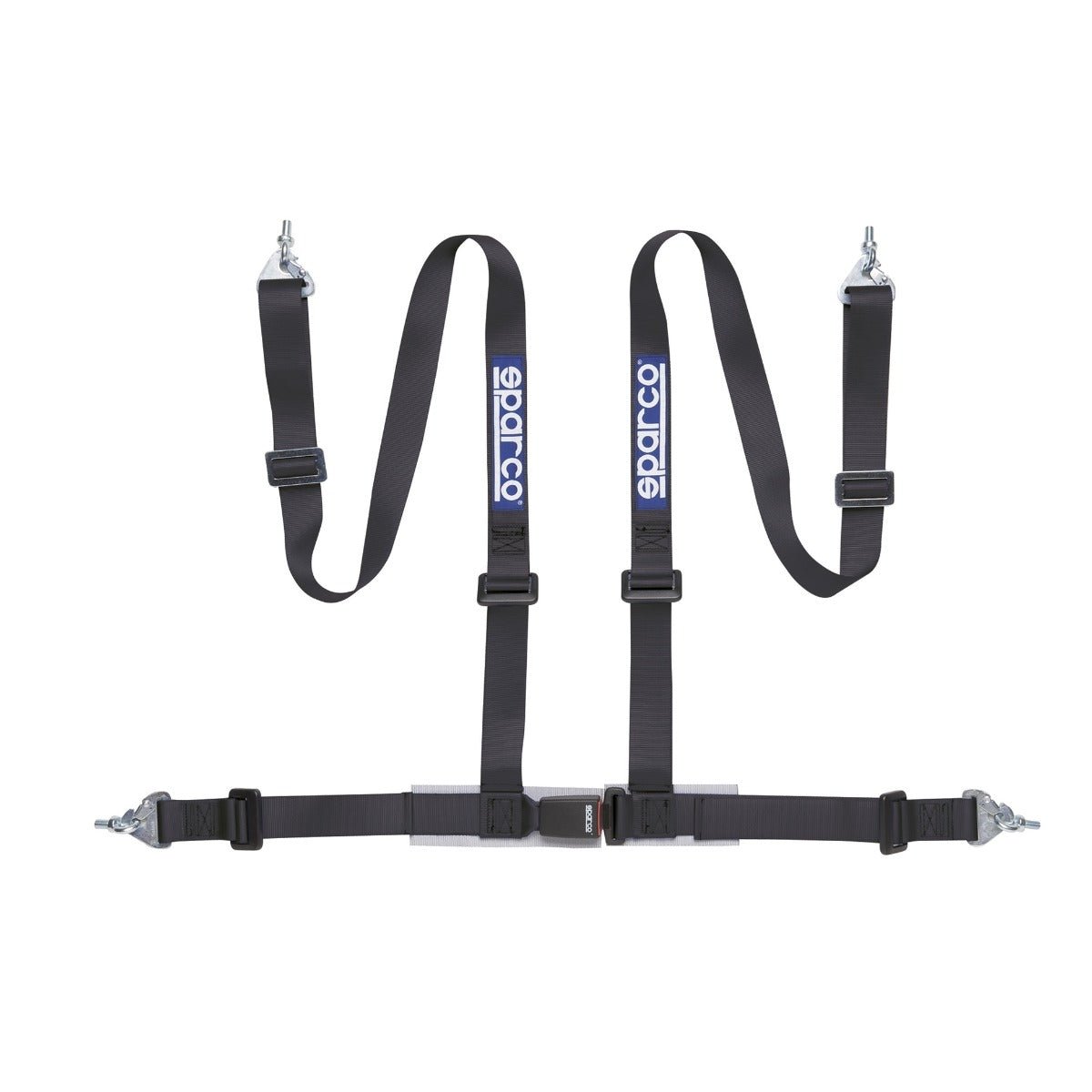 Sparco Harness Set 2 Inch 4 Point Harness Snap In Black Subimods