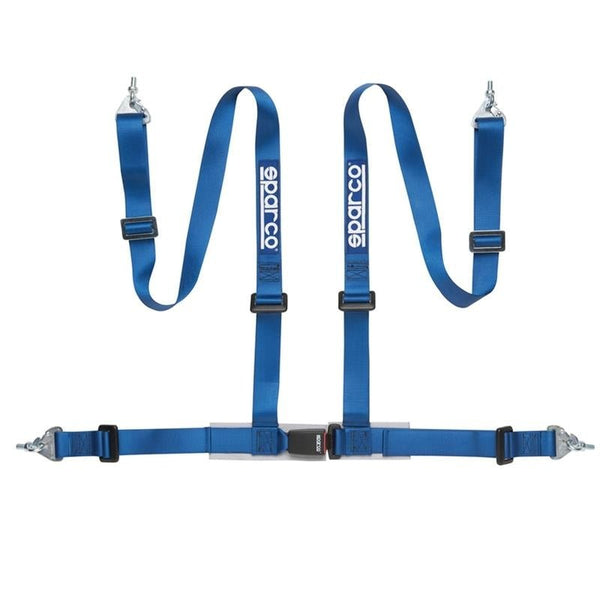 Sparco Harness Set 2 Inch 4-Point Blue for Subaru WRX STI
