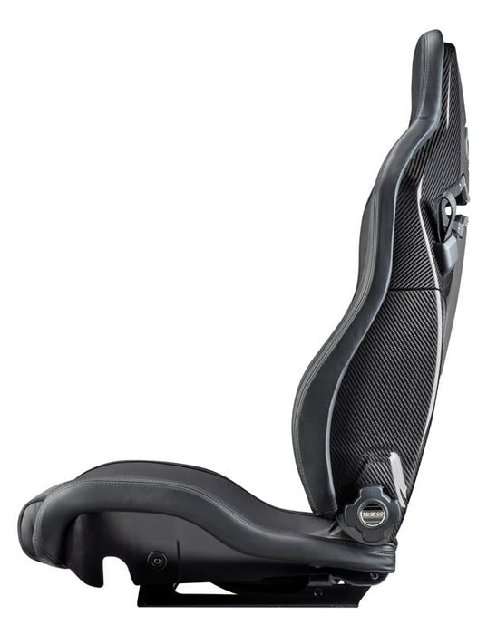 Sparco SPX Carbon Fiber Seat Leather / Alacantara Black Left Side - 00974ZNRSX - Subimods.com