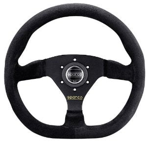 Sparco Steering Wheel L360 Black Suede - 015TRGS1TUV - Subimods.com