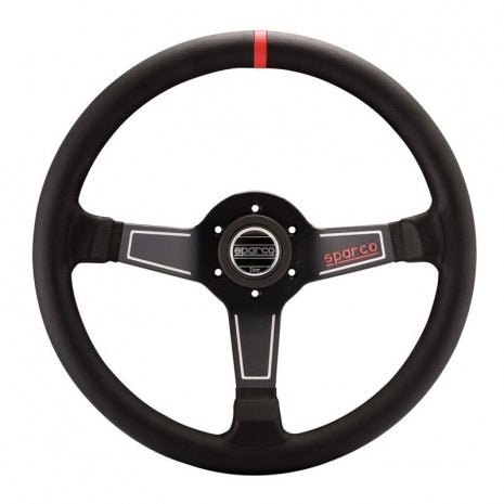 Sparco Steering Wheel L575 Leather Black - 015L750PL - Subimods.com