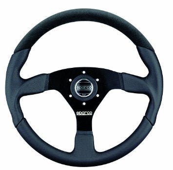 Sparco Steering Wheel Lap 5 Black for Subaru WRX STI — Subimods.com