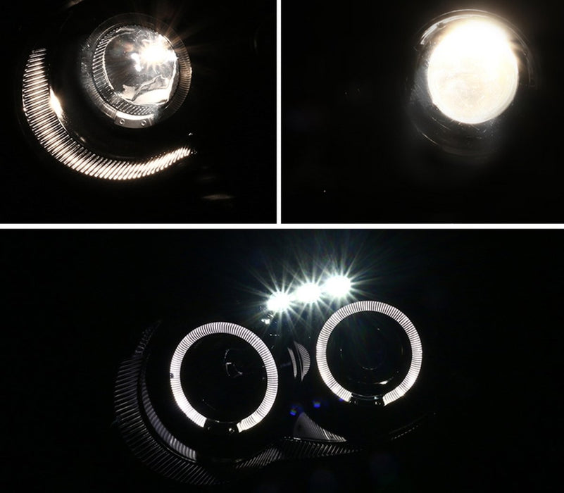 thumbnail image 2 of Autozensation LED Halo Projector Headlights For 2004-2005 Subaru Impreza WRX STI – Slick Black 2 of 2