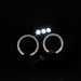 Spec-D Halo Style Projector Headlights w/ Gloss Black Base and Smoke Lense 2004-2005 WRX / 2004-2005 STI w/ OEM Halogen Lights - 2LHP-WRX05G-TM - Subimods.com