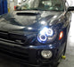 Spec-D Halo Style Projector Headlights w/ Matte Black Base and Clear Lense 2002-2003 WRX w/ OEM Halogen Lights - LHP-WRX02JM-TM - Subimods.com