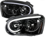 Spec-D LED Bar Style Projector Headlights w/ Gloss Black Base and Clear Lense 2004-2005 WRX / 2004-2005 STI w/ OEM Halogen Lights - 2LHP-WRX05BK-G2-TM - Subimods.com