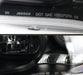 Spec-D LED Bar Style Projector Headlights w/ Gloss Black Base and Clear Lense 2006-2007 WRX / 2006-2007 STI w/ OEM Halogen Lights - 2LHP-WRX06JM-TM - Subimods.com