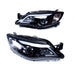 Spec-D LED Bar Style Projector Headlights w/ Gloss Black Base and Smoke Lense 2008-2014 WRX Halogen Models Only - 2LHP-WRX08G-TM - Subimods.com