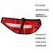 Spec-D Optic Style Sequential LED Tail Lights Chrome Housing w/ Red Lens and Red Bar 2008-2014 WRX Hatchback / 2008-2014 STI Hatchback - LT-WRX085RLED-SQ-TM - Subimods.com