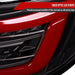 Spec-D Optic Style Sequential LED Tail Lights Matte Black Housing w/ Clear Lens and Red Bar 2008-2014 WRX Hatchback / 2008-2014 STI Hatchback - LT-WRX085JRLED-SQ-TM - Subimods.com