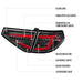 Spec-D Optic Style Sequential LED Tail Lights Matte Black Housing w/ Clear Lens and Red Bar 2008-2014 WRX Hatchback / 2008-2014 STI Hatchback - LT-WRX085JRLED-SQ-TM - Subimods.com