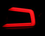 Spec-D Optic Style Sequential LED Tail Lights Gloss Black Housing w/ Clear Lens and Red Bar 2008-2014 WRX Sedan / 2011-2014 STI Sedan - LT-WRX084BKLED-SQ-TM - Subimods.com