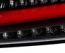 Spec-D Optic Style Sequential LED Tail Lights Gloss Black Housing w/ Clear Lens and Red Bar 2008-2014 WRX Sedan / 2011-2014 STI Sedan - LT-WRX084BKLED-SQ-TM - Subimods.com