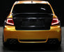 Spec-D Optic Style Sequential LED Tail Lights Matte Black Housing w/ Clear Lens and White Bar 2008-2014 WRX Sedan / 2011-2014 STI Sedan - LT-WRX084JMLED-SQ-TM - Subimods.com