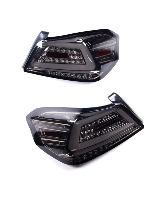 Spec-D Sequential LED Tail Lights Chrome Housing w/ Smoked Lens